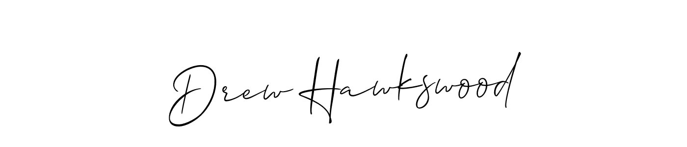 Also we have Drew Hawkswood name is the best signature style. Create professional handwritten signature collection using Allison_Script autograph style. Drew Hawkswood signature style 2 images and pictures png