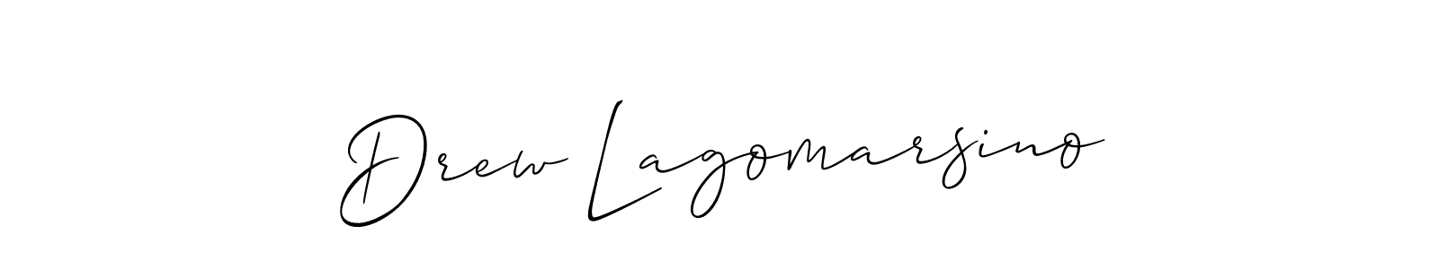 Design your own signature with our free online signature maker. With this signature software, you can create a handwritten (Allison_Script) signature for name Drew Lagomarsino. Drew Lagomarsino signature style 2 images and pictures png