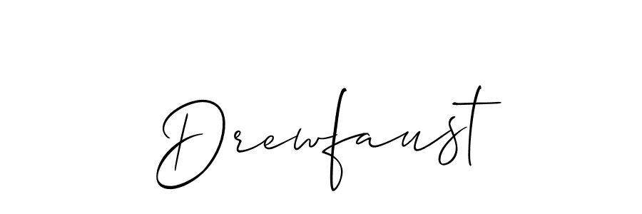 How to make Drewfaust name signature. Use Allison_Script style for creating short signs online. This is the latest handwritten sign. Drewfaust signature style 2 images and pictures png
