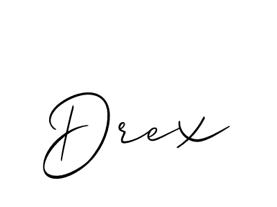 Allison_Script is a professional signature style that is perfect for those who want to add a touch of class to their signature. It is also a great choice for those who want to make their signature more unique. Get Drex name to fancy signature for free. Drex signature style 2 images and pictures png