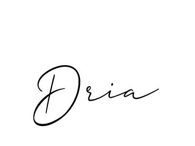 Allison_Script is a professional signature style that is perfect for those who want to add a touch of class to their signature. It is also a great choice for those who want to make their signature more unique. Get Dria name to fancy signature for free. Dria signature style 2 images and pictures png