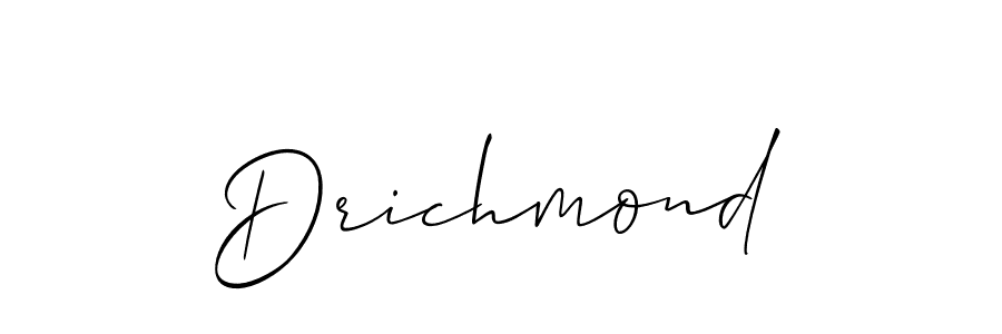 You should practise on your own different ways (Allison_Script) to write your name (Drichmond) in signature. don't let someone else do it for you. Drichmond signature style 2 images and pictures png