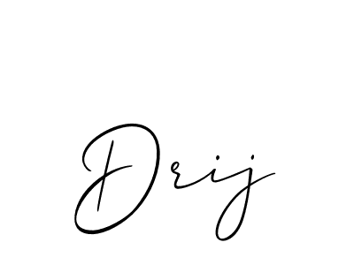 How to Draw Drij signature style? Allison_Script is a latest design signature styles for name Drij. Drij signature style 2 images and pictures png