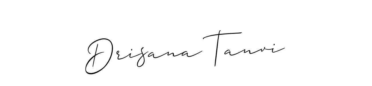 This is the best signature style for the Drisana Tanvi name. Also you like these signature font (Allison_Script). Mix name signature. Drisana Tanvi signature style 2 images and pictures png