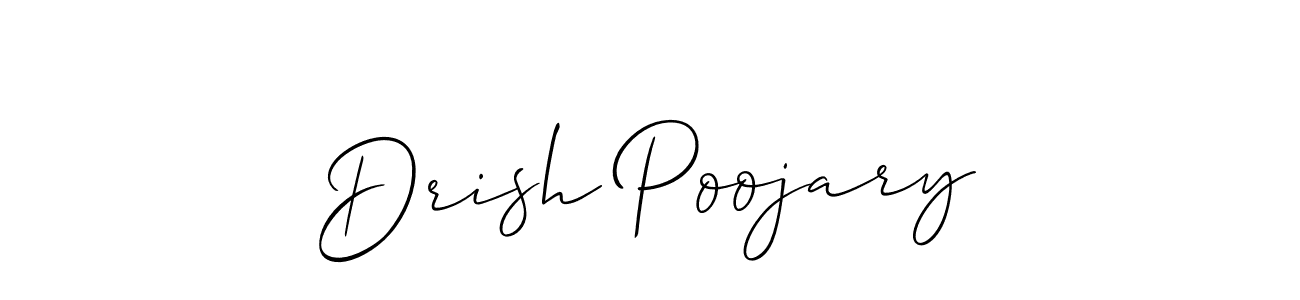 Once you've used our free online signature maker to create your best signature Allison_Script style, it's time to enjoy all of the benefits that Drish Poojary name signing documents. Drish Poojary signature style 2 images and pictures png