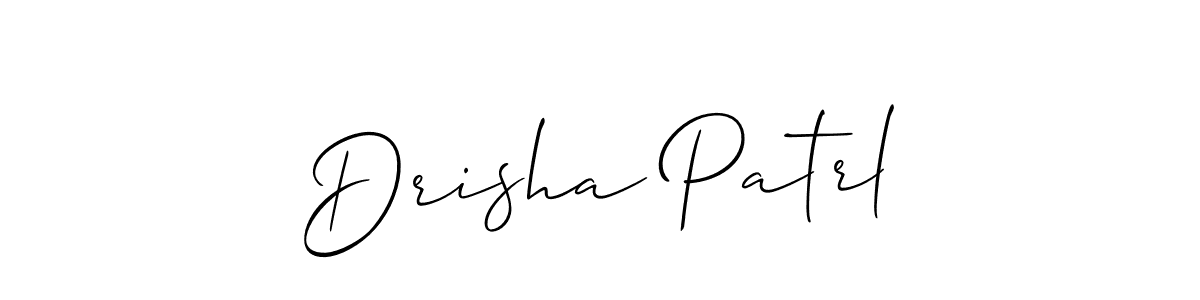 Make a beautiful signature design for name Drisha Patrl. Use this online signature maker to create a handwritten signature for free. Drisha Patrl signature style 2 images and pictures png