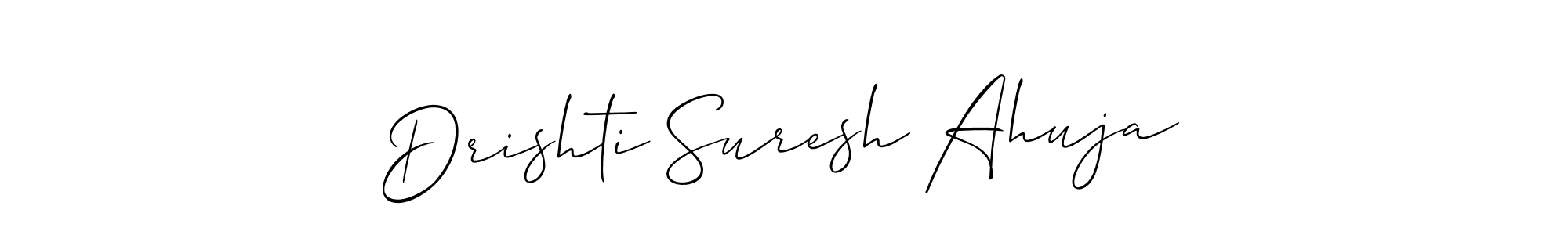 Check out images of Autograph of Drishti Suresh Ahuja name. Actor Drishti Suresh Ahuja Signature Style. Allison_Script is a professional sign style online. Drishti Suresh Ahuja signature style 2 images and pictures png