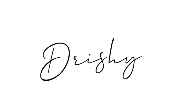 Similarly Allison_Script is the best handwritten signature design. Signature creator online .You can use it as an online autograph creator for name Drishy. Drishy signature style 2 images and pictures png