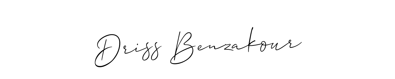Make a beautiful signature design for name Driss Benzakour. Use this online signature maker to create a handwritten signature for free. Driss Benzakour signature style 2 images and pictures png