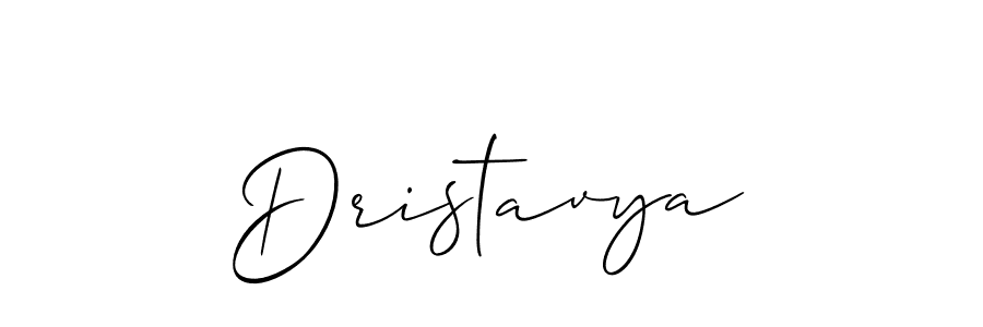 Make a beautiful signature design for name Dristavya. With this signature (Allison_Script) style, you can create a handwritten signature for free. Dristavya signature style 2 images and pictures png