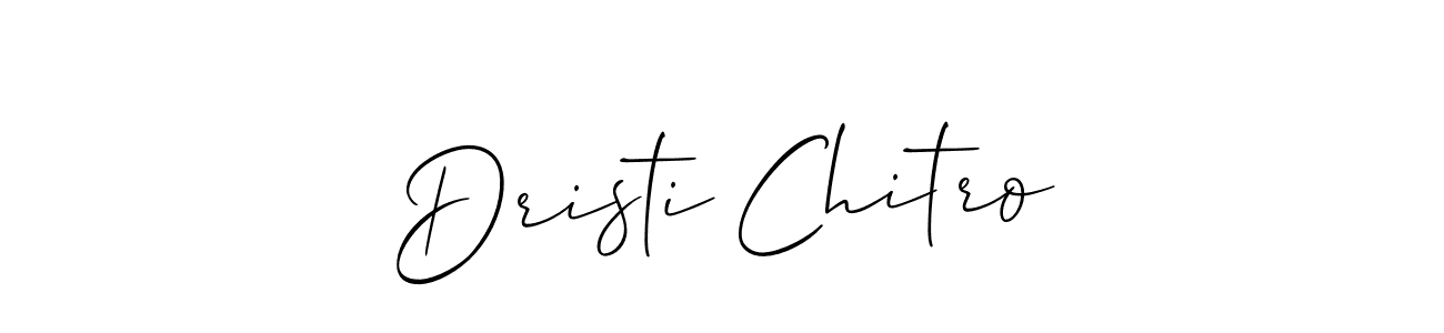 Design your own signature with our free online signature maker. With this signature software, you can create a handwritten (Allison_Script) signature for name Dristi Chitro. Dristi Chitro signature style 2 images and pictures png