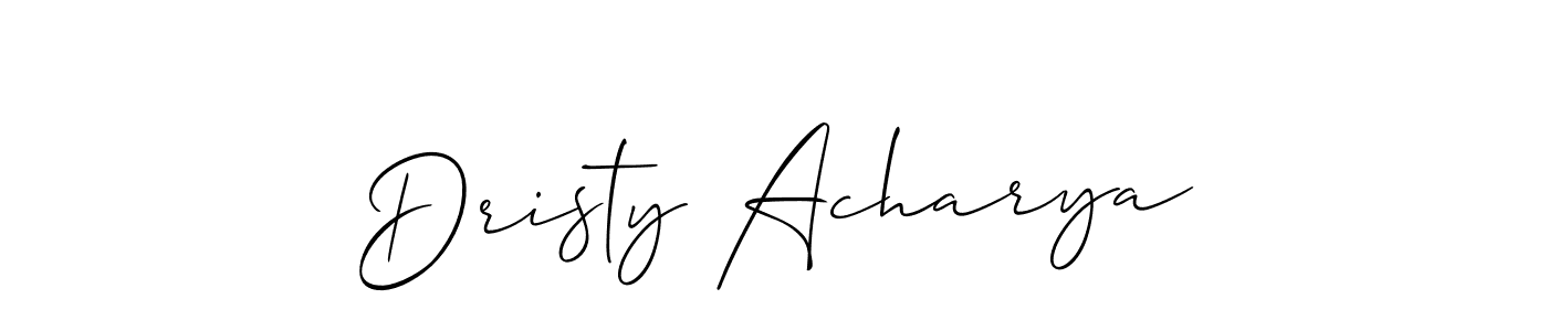 This is the best signature style for the Dristy Acharya name. Also you like these signature font (Allison_Script). Mix name signature. Dristy Acharya signature style 2 images and pictures png