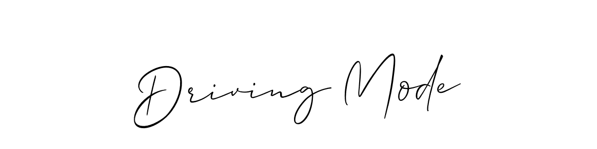 This is the best signature style for the Driving Mode name. Also you like these signature font (Allison_Script). Mix name signature. Driving Mode signature style 2 images and pictures png