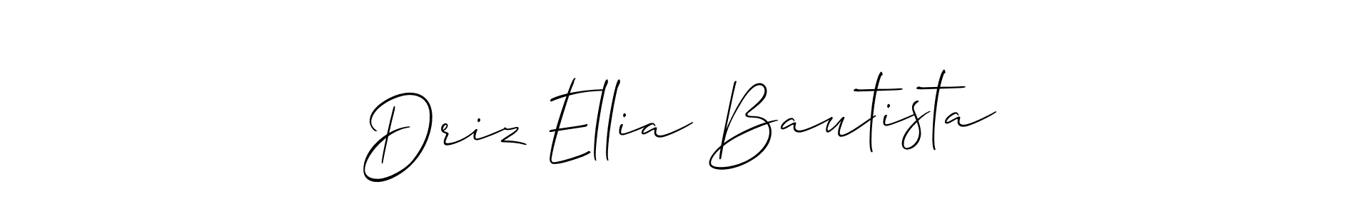 Make a beautiful signature design for name Driz Ellia Bautista. Use this online signature maker to create a handwritten signature for free. Driz Ellia Bautista signature style 2 images and pictures png