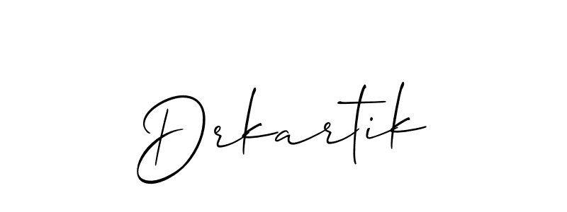 Best and Professional Signature Style for Drkartik. Allison_Script Best Signature Style Collection. Drkartik signature style 2 images and pictures png