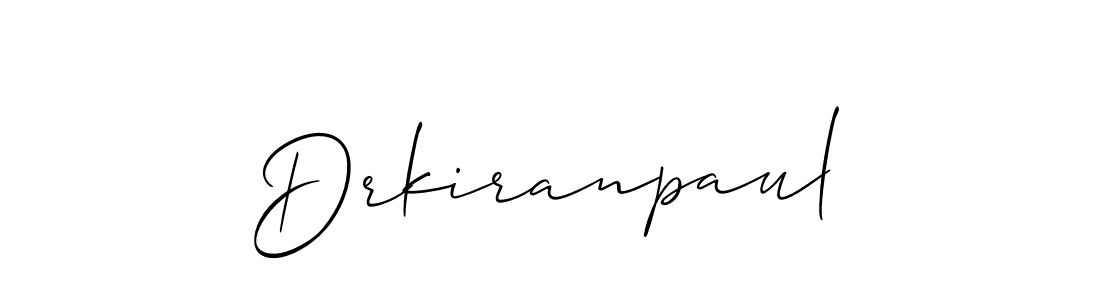 Also we have Drkiranpaul name is the best signature style. Create professional handwritten signature collection using Allison_Script autograph style. Drkiranpaul signature style 2 images and pictures png