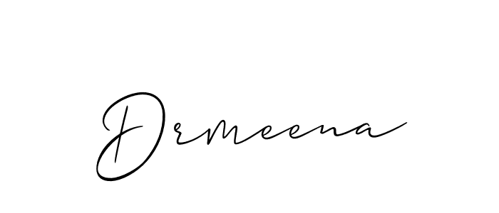 The best way (Allison_Script) to make a short signature is to pick only two or three words in your name. The name Drmeena include a total of six letters. For converting this name. Drmeena signature style 2 images and pictures png
