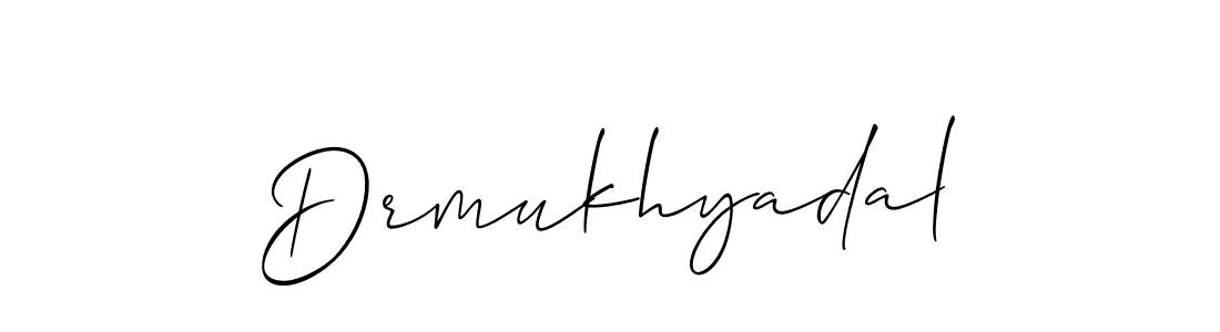 Also we have Drmukhyadal name is the best signature style. Create professional handwritten signature collection using Allison_Script autograph style. Drmukhyadal signature style 2 images and pictures png