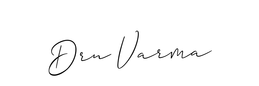Similarly Allison_Script is the best handwritten signature design. Signature creator online .You can use it as an online autograph creator for name Drn Varma. Drn Varma signature style 2 images and pictures png