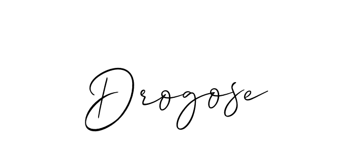 Similarly Allison_Script is the best handwritten signature design. Signature creator online .You can use it as an online autograph creator for name Drogose. Drogose signature style 2 images and pictures png