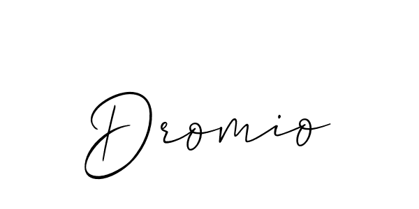 Use a signature maker to create a handwritten signature online. With this signature software, you can design (Allison_Script) your own signature for name Dromio. Dromio signature style 2 images and pictures png