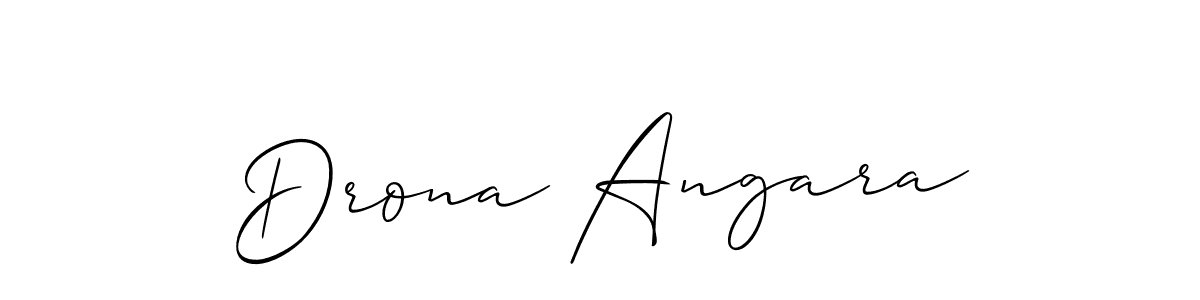 Also we have Drona Angara name is the best signature style. Create professional handwritten signature collection using Allison_Script autograph style. Drona Angara signature style 2 images and pictures png