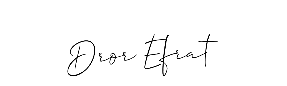 Make a beautiful signature design for name Dror Efrat. With this signature (Allison_Script) style, you can create a handwritten signature for free. Dror Efrat signature style 2 images and pictures png