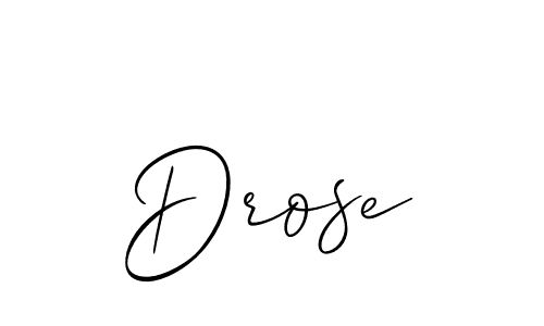 if you are searching for the best signature style for your name Drose. so please give up your signature search. here we have designed multiple signature styles  using Allison_Script. Drose signature style 2 images and pictures png