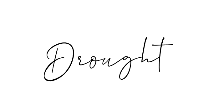 How to make Drought signature? Allison_Script is a professional autograph style. Create handwritten signature for Drought name. Drought signature style 2 images and pictures png