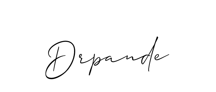 Check out images of Autograph of Drpande name. Actor Drpande Signature Style. Allison_Script is a professional sign style online. Drpande signature style 2 images and pictures png