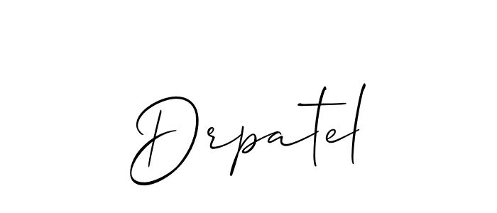 Best and Professional Signature Style for Drpatel. Allison_Script Best Signature Style Collection. Drpatel signature style 2 images and pictures png