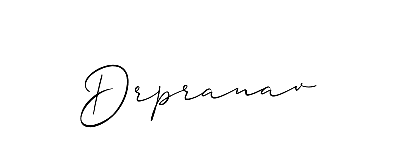 The best way (Allison_Script) to make a short signature is to pick only two or three words in your name. The name Drpranav include a total of six letters. For converting this name. Drpranav signature style 2 images and pictures png