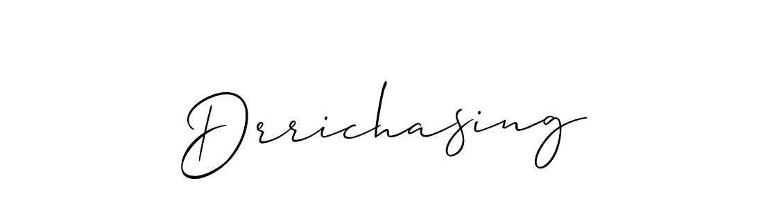 Similarly Allison_Script is the best handwritten signature design. Signature creator online .You can use it as an online autograph creator for name Drrichasing. Drrichasing signature style 2 images and pictures png