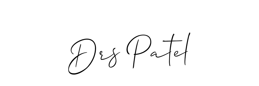 You should practise on your own different ways (Allison_Script) to write your name (Drs Patel) in signature. don't let someone else do it for you. Drs Patel signature style 2 images and pictures png