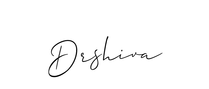 Make a beautiful signature design for name Drshiva. With this signature (Allison_Script) style, you can create a handwritten signature for free. Drshiva signature style 2 images and pictures png