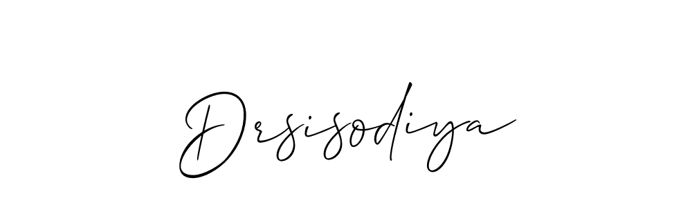 Create a beautiful signature design for name Drsisodiya. With this signature (Allison_Script) fonts, you can make a handwritten signature for free. Drsisodiya signature style 2 images and pictures png