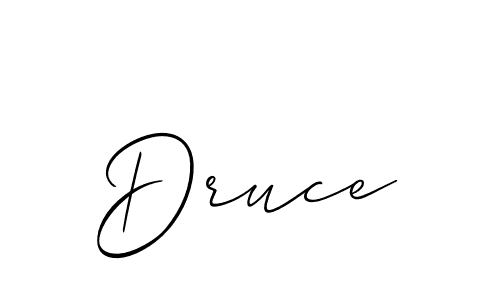 Also You can easily find your signature by using the search form. We will create Druce name handwritten signature images for you free of cost using Allison_Script sign style. Druce signature style 2 images and pictures png
