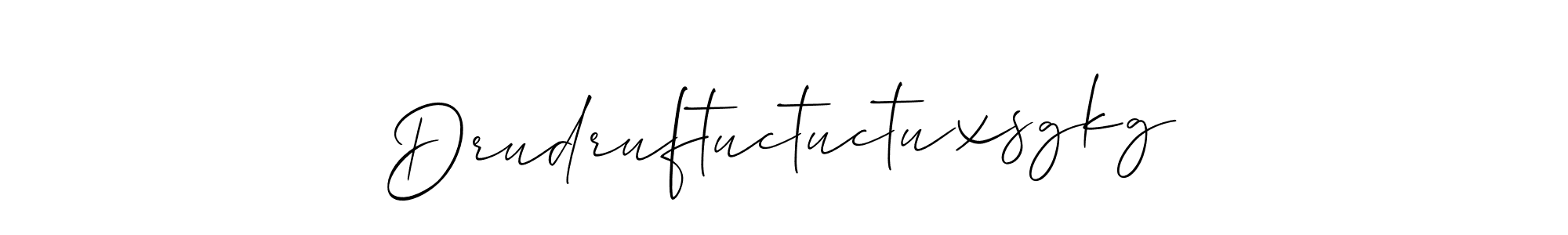 This is the best signature style for the Drudruftuctuctuxsgkg name. Also you like these signature font (Allison_Script). Mix name signature. Drudruftuctuctuxsgkg signature style 2 images and pictures png