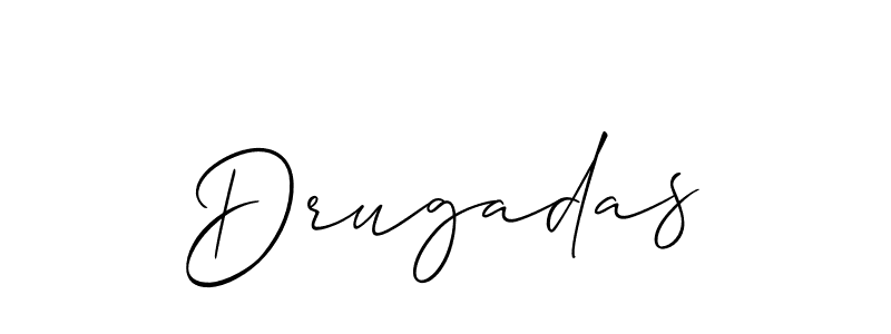 How to make Drugadas signature? Allison_Script is a professional autograph style. Create handwritten signature for Drugadas name. Drugadas signature style 2 images and pictures png