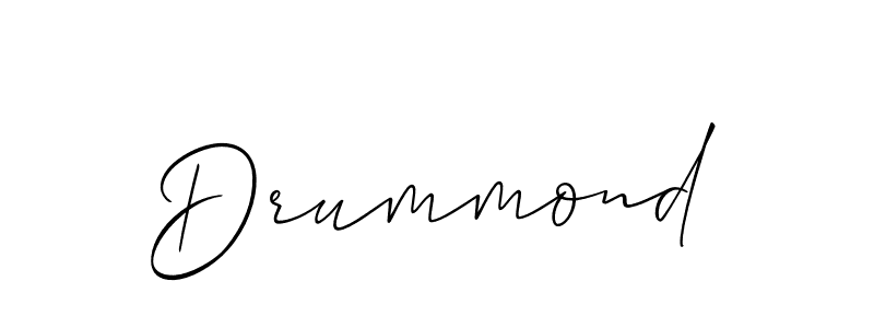 Make a beautiful signature design for name Drummond. With this signature (Allison_Script) style, you can create a handwritten signature for free. Drummond signature style 2 images and pictures png