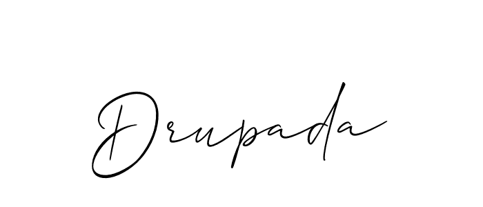 It looks lik you need a new signature style for name Drupada. Design unique handwritten (Allison_Script) signature with our free signature maker in just a few clicks. Drupada signature style 2 images and pictures png