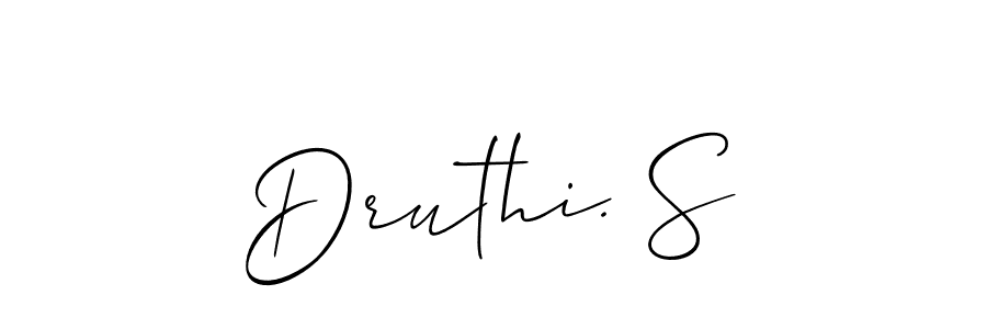 Druthi. S stylish signature style. Best Handwritten Sign (Allison_Script) for my name. Handwritten Signature Collection Ideas for my name Druthi. S. Druthi. S signature style 2 images and pictures png