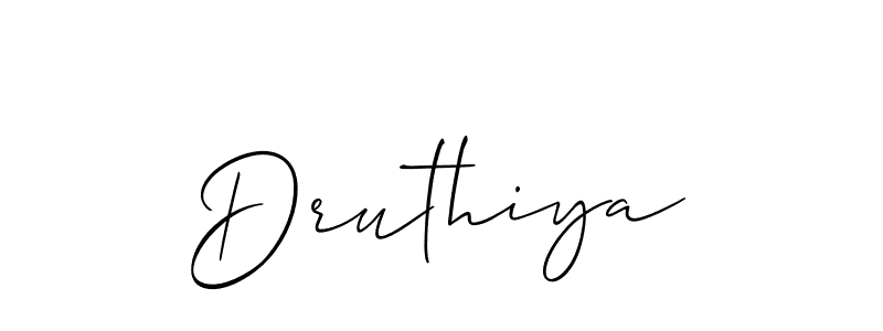 Also You can easily find your signature by using the search form. We will create Druthiya name handwritten signature images for you free of cost using Allison_Script sign style. Druthiya signature style 2 images and pictures png