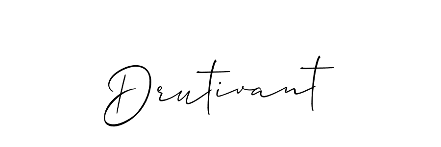 You should practise on your own different ways (Allison_Script) to write your name (Drutivant) in signature. don't let someone else do it for you. Drutivant signature style 2 images and pictures png
