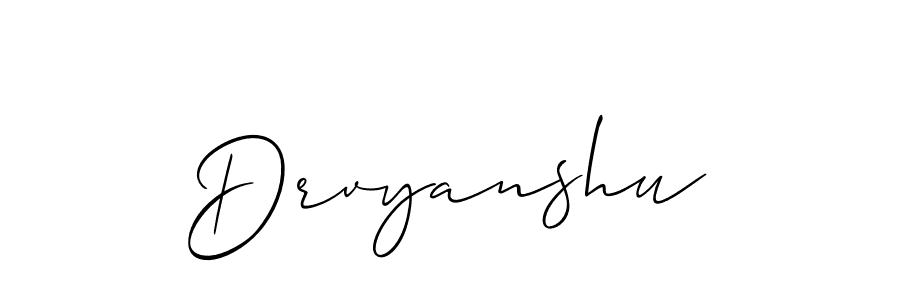 Make a beautiful signature design for name Drvyanshu. Use this online signature maker to create a handwritten signature for free. Drvyanshu signature style 2 images and pictures png