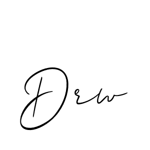 Make a beautiful signature design for name Drw. With this signature (Allison_Script) style, you can create a handwritten signature for free. Drw signature style 2 images and pictures png