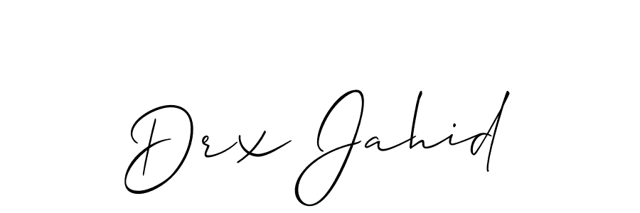 It looks lik you need a new signature style for name Drx Jahid. Design unique handwritten (Allison_Script) signature with our free signature maker in just a few clicks. Drx Jahid signature style 2 images and pictures png