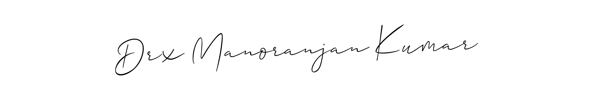 Create a beautiful signature design for name Drx Manoranjan Kumar. With this signature (Allison_Script) fonts, you can make a handwritten signature for free. Drx Manoranjan Kumar signature style 2 images and pictures png