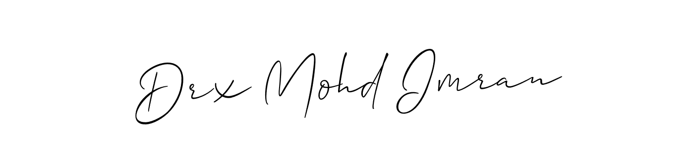It looks lik you need a new signature style for name Drx Mohd Imran. Design unique handwritten (Allison_Script) signature with our free signature maker in just a few clicks. Drx Mohd Imran signature style 2 images and pictures png