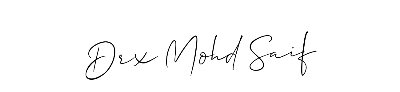 You can use this online signature creator to create a handwritten signature for the name Drx Mohd Saif. This is the best online autograph maker. Drx Mohd Saif signature style 2 images and pictures png